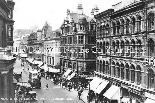 WA 2882 - New Street Looking West, Birmingham, Warwickshire