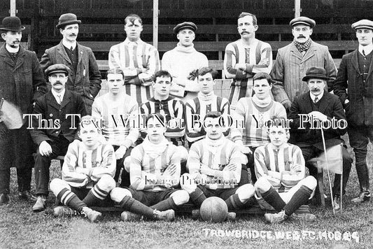 WI 1915 - Trowbridge Football Club Team, Wiltshire 1908