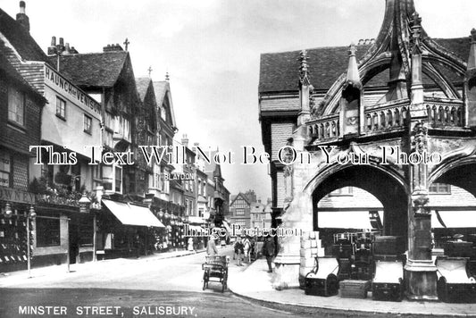 WI 1944 - Minster Street, Salisbury, Wiltshire c1911