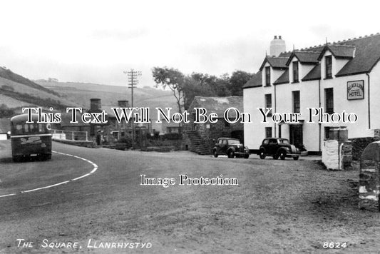 WL 3187 - The Square & Black Lion Hotel, Llanrhystyd, Wales