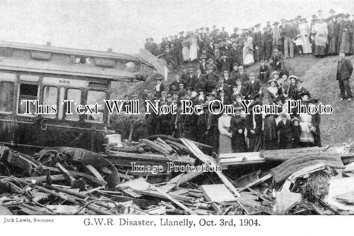 WL 3338 - GWR Railway Crash Disaster, Llanelly, Wales 1904