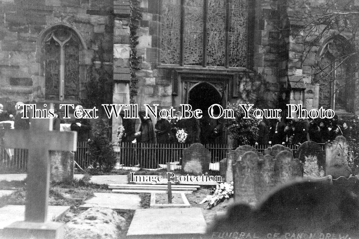 WL 3471 - Funeral Of Canon Drew, Hawarden Church, Flintshire, Wales