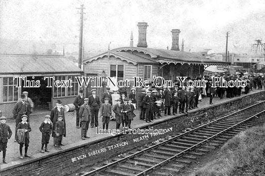 WL 3477 - Seven Sisters Railway Station, Neath Fair Day, Wales