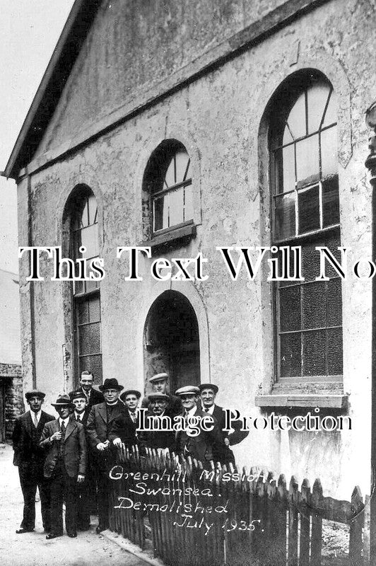 WL 3496 - Greenhill Mission Chapel, Swansea, Wales c1935