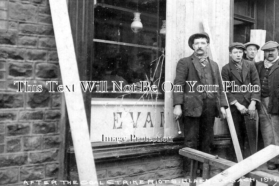 WL 3506 - After The Coal Strike Riots, Blaenclydach, Wales c1911