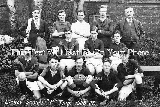 WO 1851 - Lickey Scouts B Football Club Team, Worcestershire