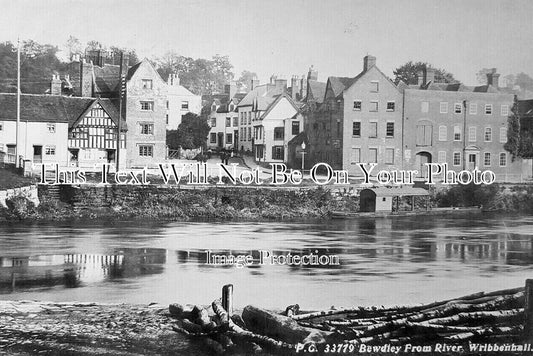 WO 1873 - Bewdley From River, Wribbenhall, Worcestershire