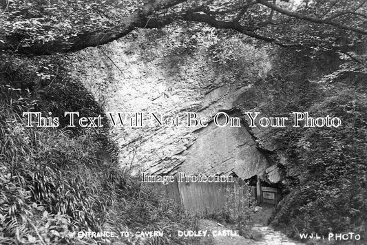 WO 1876 - Entrance To Cavern, Dudley Castle, Worcestershire c1906