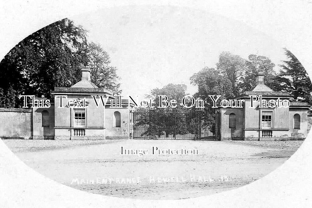 WO 1888 - Main Entrance To Hewell Hall, Worcestershire