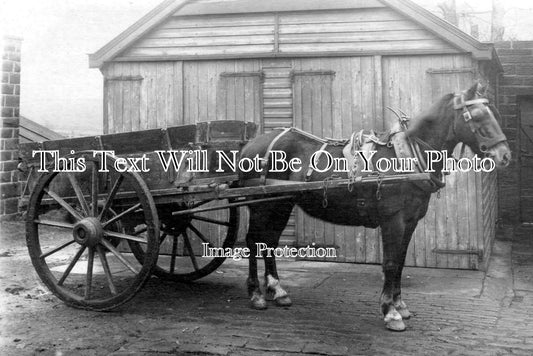 YO 13782 - Horse & Cart At Mirfield, Penistone, Yorkshire
