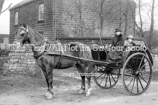 YO 13816 - Horse & Trap At Penistone, Yorkshire