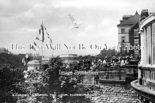 YO 13818 - Aviator B C Hucks Looping The Loop, Scarborough c1914