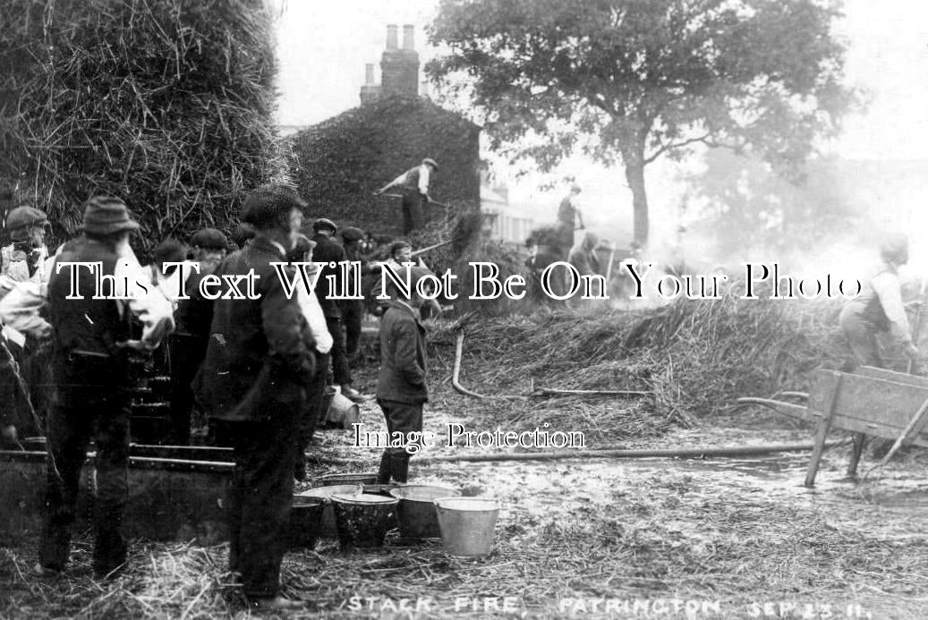 YO 13835 - Stack Fire At Patrington, Yorkshire 1911 – JB Archive
