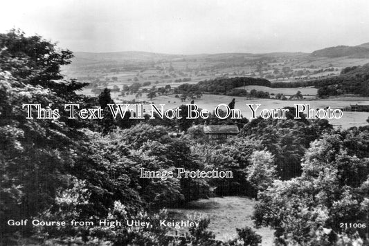 YO 13843 - Golf Course From High Utley, Keighley, Yorkshire