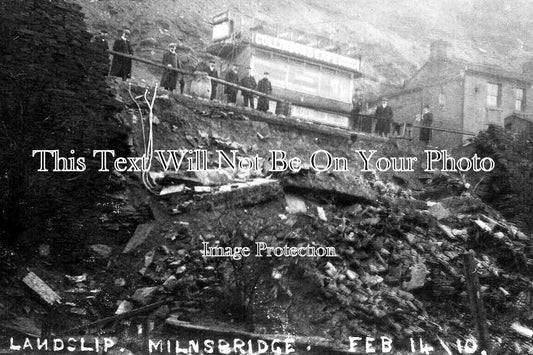 YO 13844 - Landslip At Milnsbridge, Yorkshire 1910