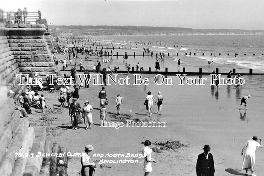 YO 13880 - Sewerby Cliffs & North Sands, Bridlington, Yorkshire