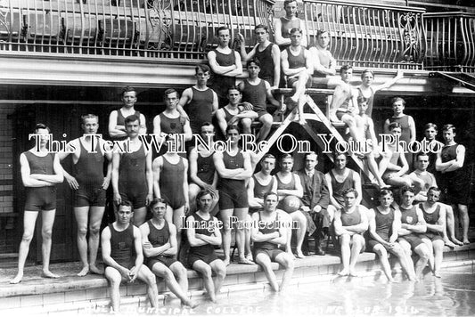 YO 13882 - Hull Municipal College Swimming Club, Yorkshire 1914