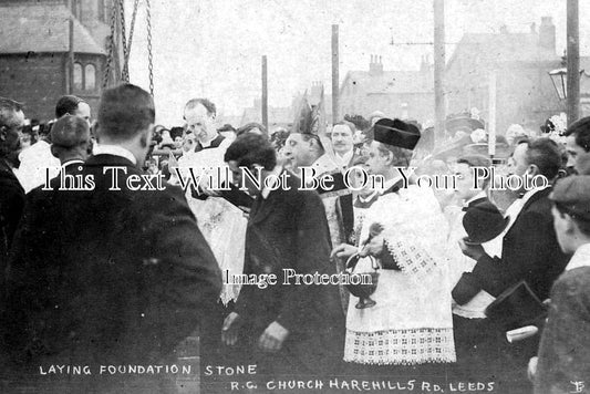 YO 13905 - Laying Foundation Stone, RC Church, Harehills Road, Leeds