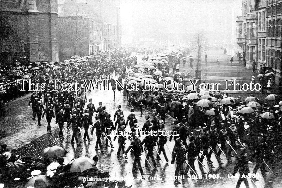 YO 13924 - Military Sunday At York, Yorkshire 1905