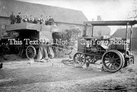 YO 13968 - Threshing At Braham Hall, Yorkshire