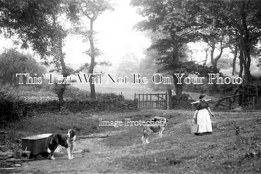 YO 14012 - At Lands Farm, Cleckheaton, Roundhill, Yorkshire c1915