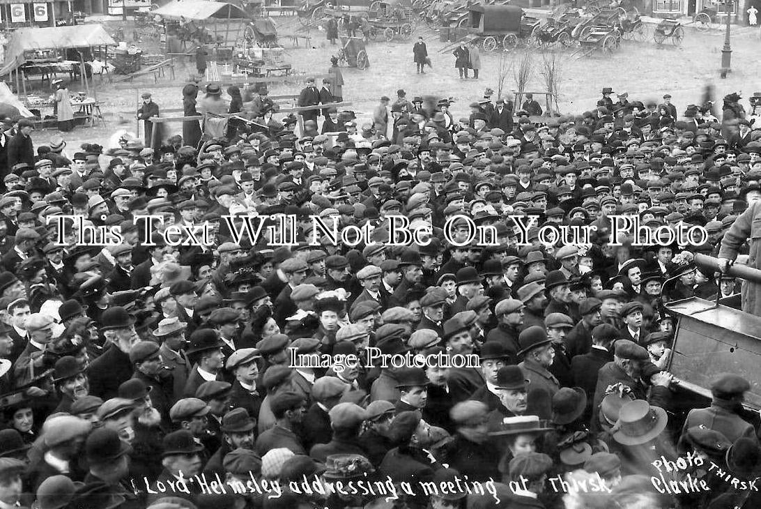 YO 14031 - Lord Helmsley Meeting At Thirsk Market Place, Yorkshire