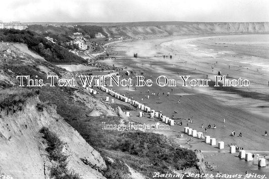 YO 14041 - Bathing Tents & Sands, Filey, Yorkshire