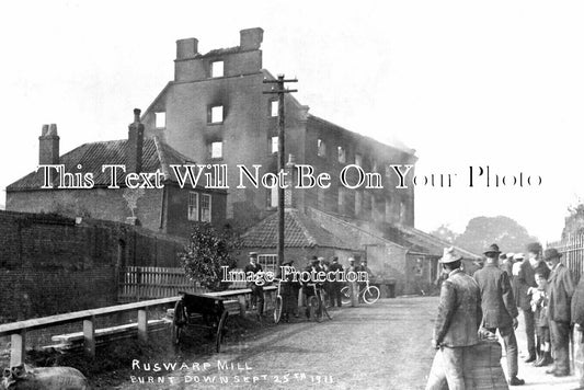 YO 14047 - Ruswarp Mill Fire, Yorkshire 1911