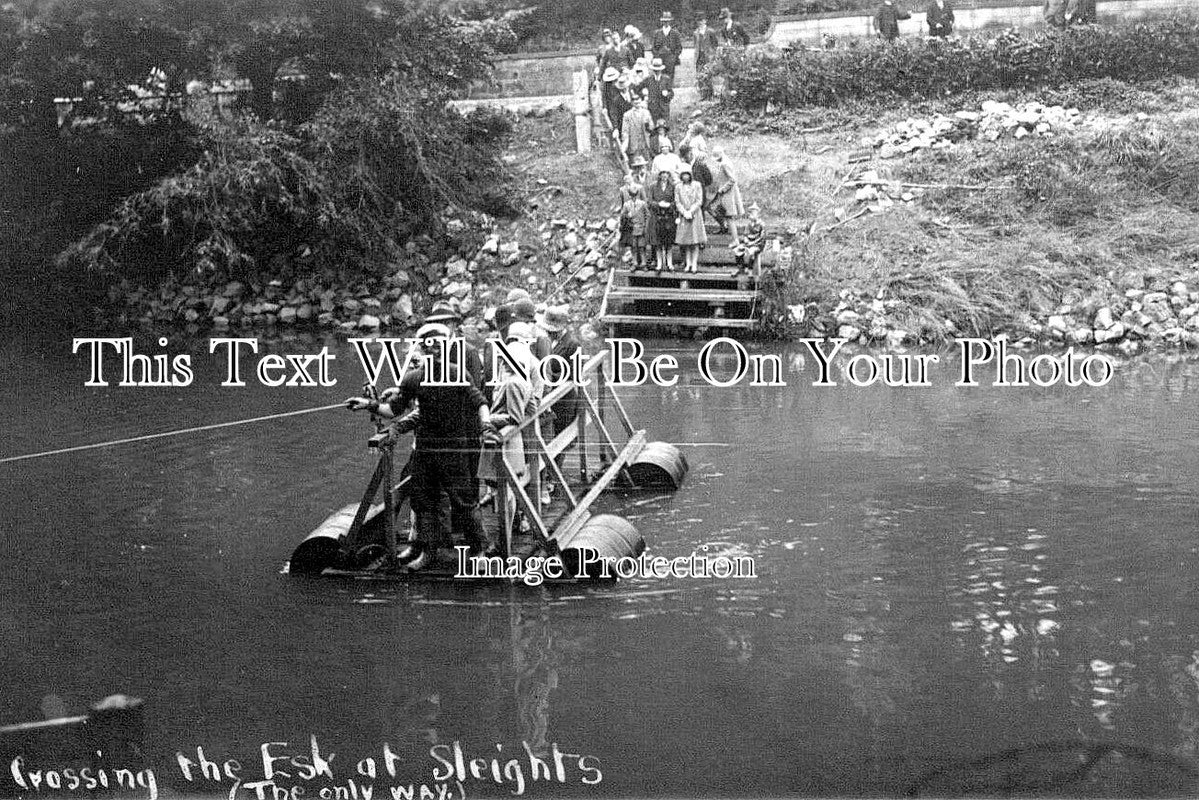 YO 14048 - Crossing The Esk At Sleights, Yorkshire