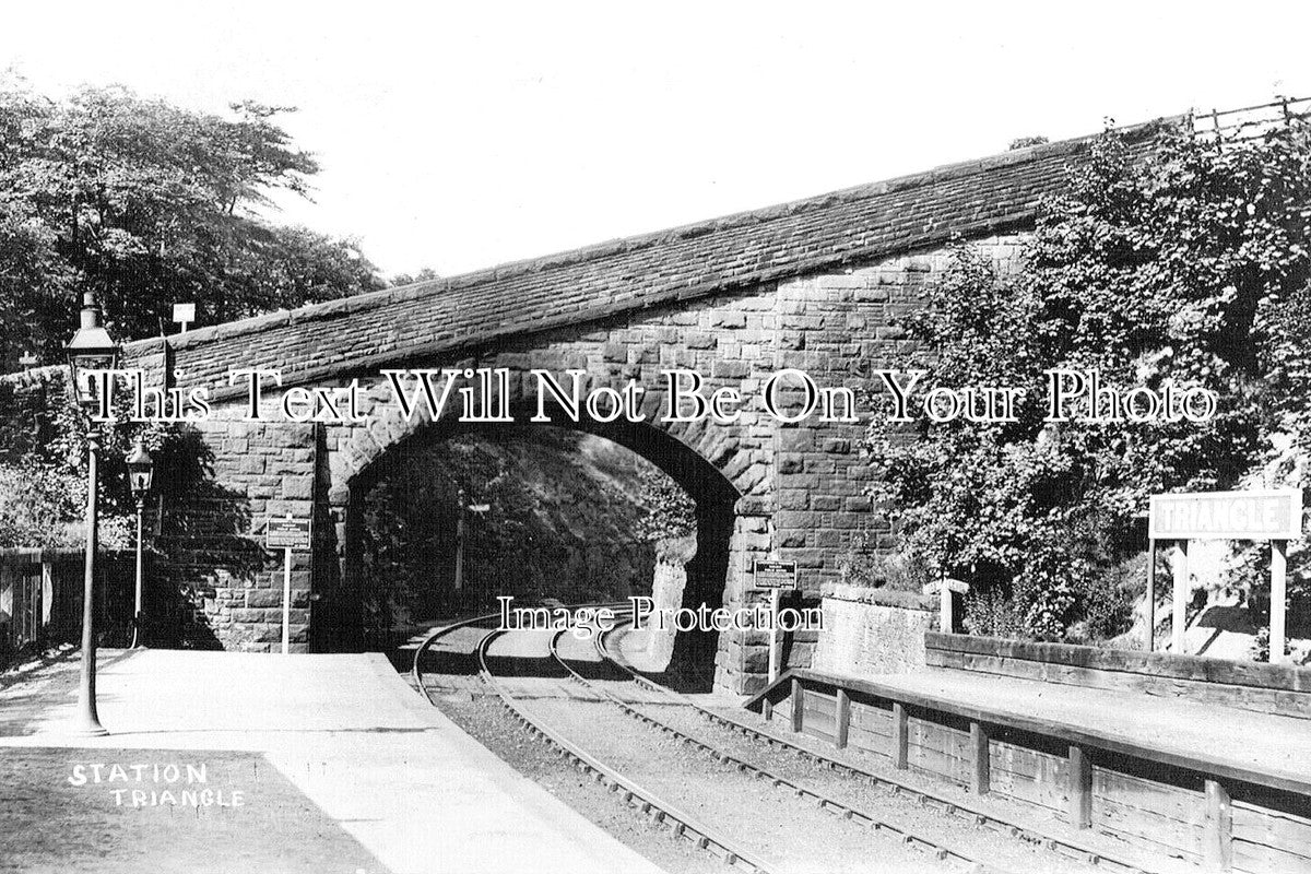 YO 14072 - Triangle Railway Station, Calderdale, Yorkshire