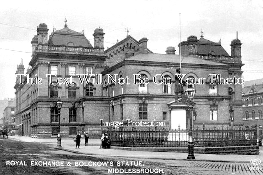 YO 14124 - Royal Exchange & Bolckows Statue, Middlesbrough