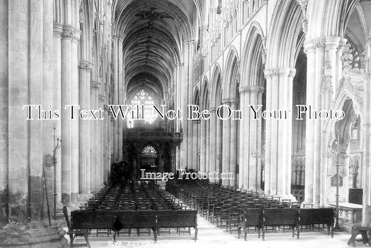 YO 14133 - Beverley Minster Nave East, Yorkshire c1906