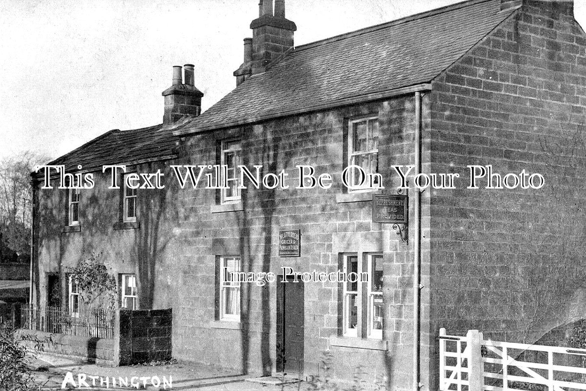 YO 14154 - Grocer Shop, Arthington, Yorkshire c1925