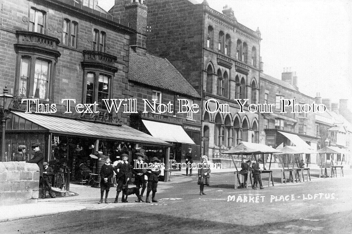 YO 14210 - Market Place, Loftus, Yorkshire c1912