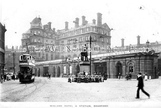 YO 14226 - Midland Hotel & Railway Station, Bradford, Yorkshire