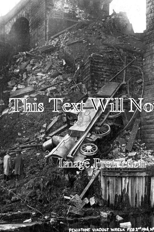 YO 14249 - Railway Accident At Penistone Viaduct, Yorkshire 1916