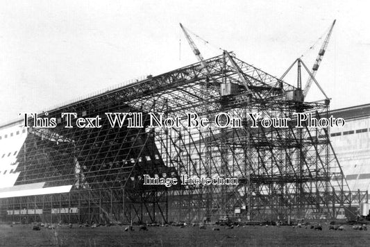 BF 1127 - RAF Cardington Hangar Construction, Bedfordshire c1910