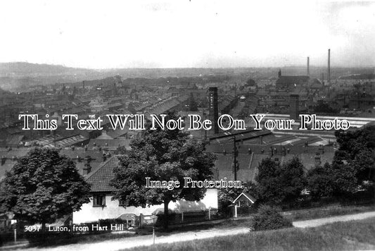 BF 1153 - Luton From Hart Hill, Thermo Factory, Bedfordshire