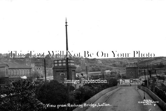 BF 1176 - View From Railway Bridge, Luton, Bedfordshire
