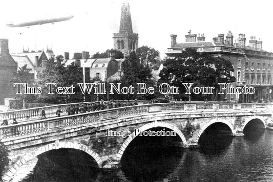 BF 1190 - Airship Zeppelin Over Bedford, Bedfordshire c1918