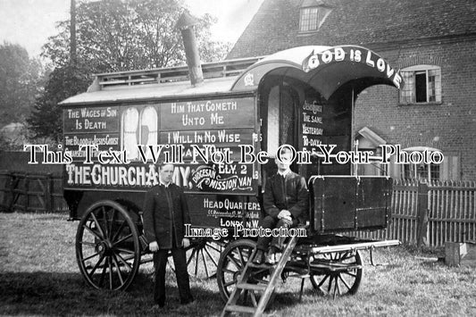 BF 121 - The Ely Church Army Evangelists Van, Bedfordshire c1913