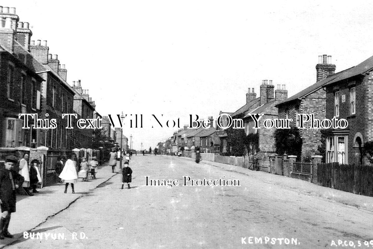 BF 1242 - Bunyun Road, Kempston, Bedford, Bedfordshire c1910