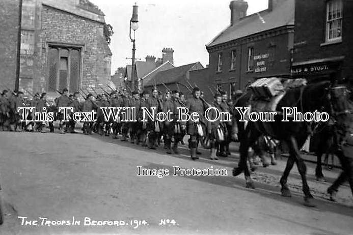 BF 126 - Troops In Bedford, Bedfordshire 1914