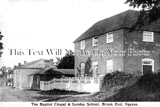BF 1267 - The Baptist Chapel & Sunday School, Brook End, Keysoe, Bedfordshire c1906
