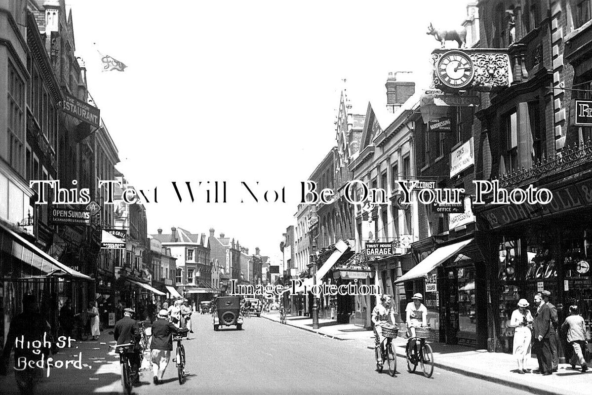 BF 1310 - High Street, Bedford, Bedfordshire c1939