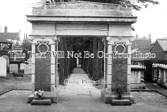 BF 1350 - Park Street Baptist War Memorial, Luton, Bedfordshire
