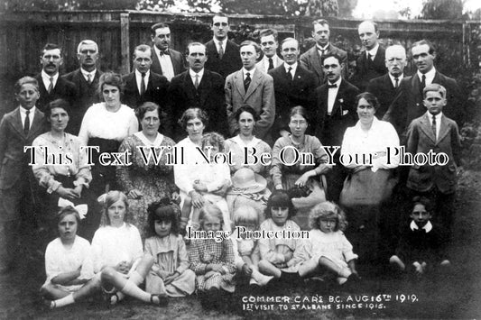 BF 157 - Commer Car's Visit St Albans, Bedfordshire 1919