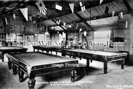 BF 1672 - Billiard Room, YMCA Victoria Hut, Biscot Camp, Luton