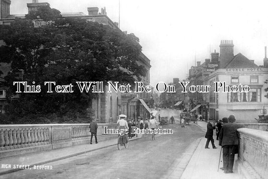 BF 1705 - High Street, Bedford, Bedfordshire c1907