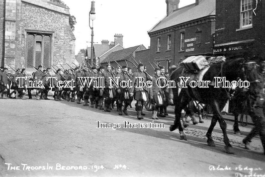 BF 1745 - Troops In Bedford, Bedfordshire 1914 WW1